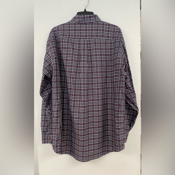 Brooks Brothers Button Down Cotton Shirt Men's Size Large Checked Long Sleeved - Picture 3 of 9